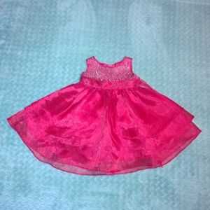 Huncho Red Baby Girl Dress, 18 mth